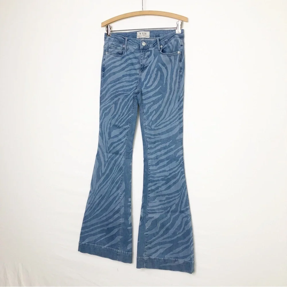 Free People We The Free low tide, zebra flare pants